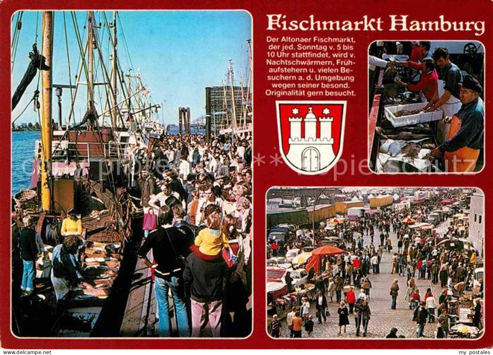 72783501 Hamburg Fischmarkt Details Hamburg - Sonstige & Ohne Zuordnung