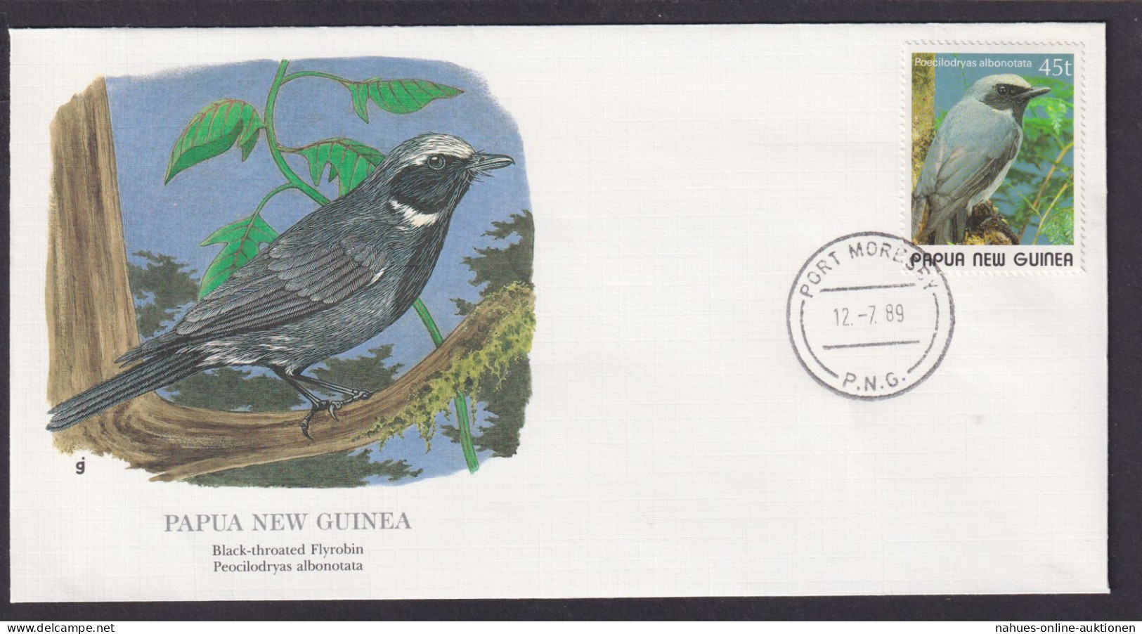 Papua Neuguinea Ozeanien Fauna Vogel Sperling Schöner Künstler Brief - Papua New Guinea