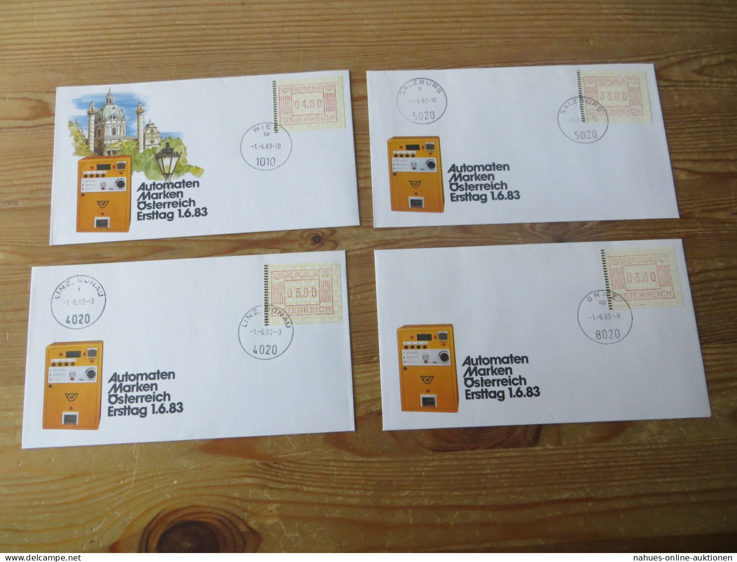 Österreich ATM Automatenmarken Lot Von 26 Briefen Als FDC Div. Festpreis 75,00 - Storia Postale