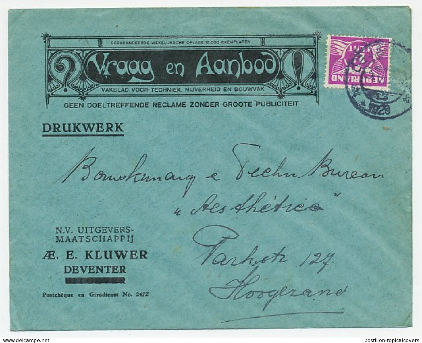 Firma Envelop Deventer 1929 - Uitgeverij - Zonder Classificatie