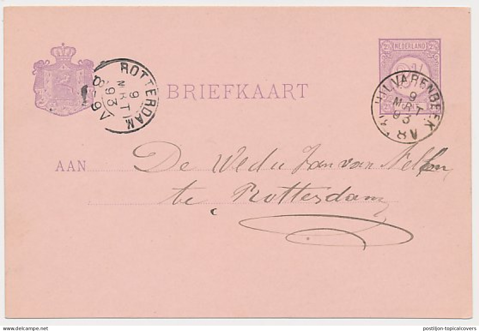 Kleinrondstempel Hilvarenbeek 1893 - Non Classificati