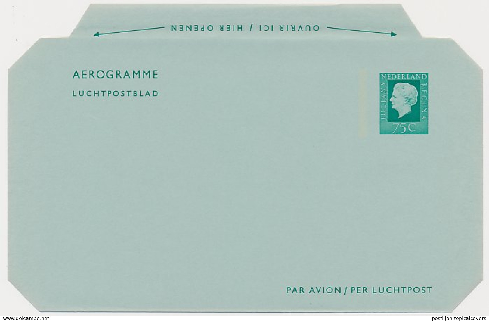 Luchtpostblad G. 25 - Postal Stationery