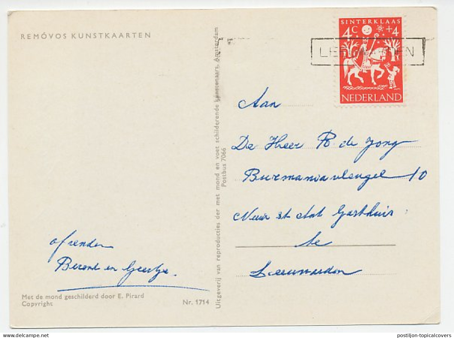 Em. Kind 1961 - Nieuwjaarsstempel Leeuwarden - Non Classés