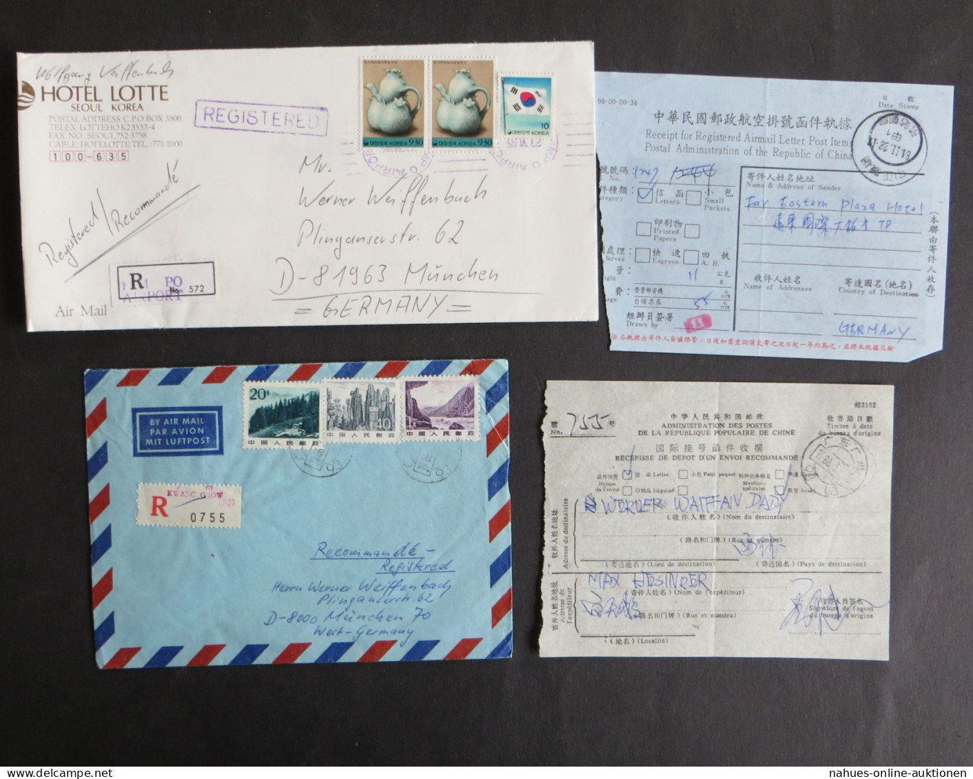 Sammlung Bund München Briefe Incoming Mail Einschreiben + Festpreis 160,00 - Sammlungen (ohne Album)