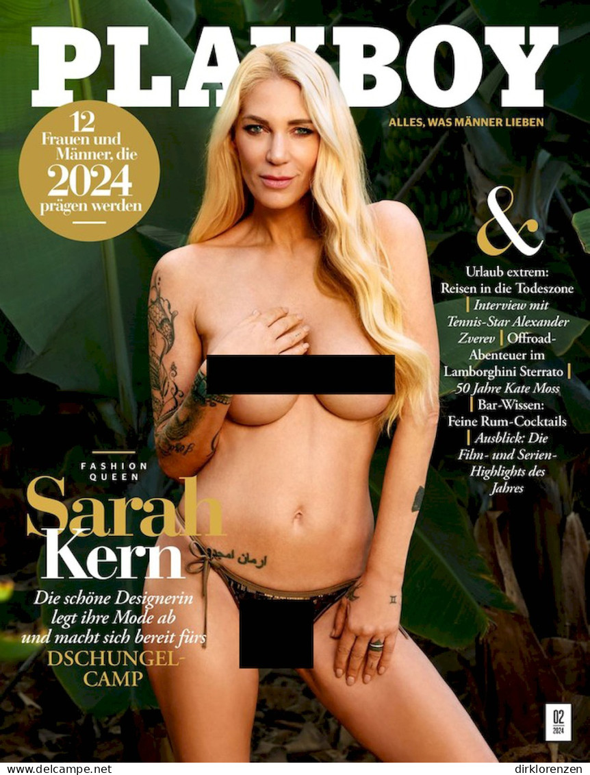 Playboy Magazine Germany 2024-02 Sarah Kern Kate Moss Yoana Nikolova Tatiana Panakal - Zonder Classificatie