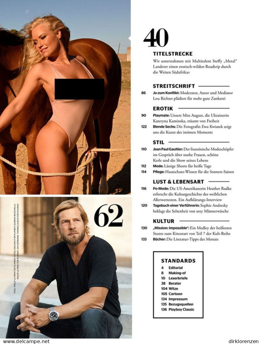 Playboy Magazine Germany 2023-08 Steffy Metal Landerer Edition