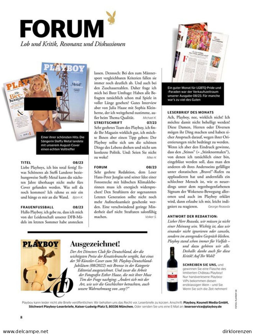 Playboy Magazine Germany 2023-09 Tanja Lanäus Kamila Stankowiak