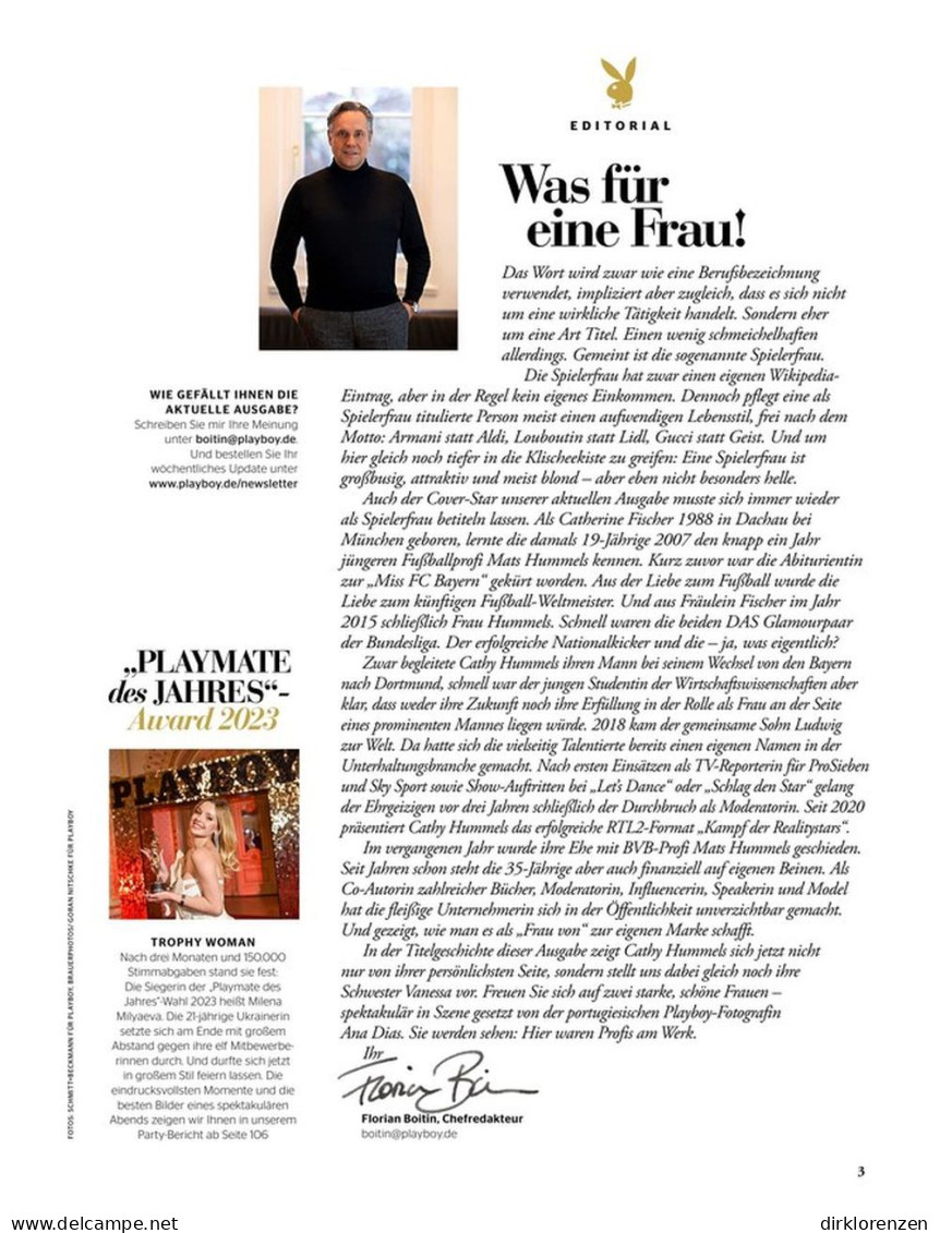 Playboy Magazine Germany 2023-07 Cathy Hummels Vanessa Fischer Edition - Zonder Classificatie