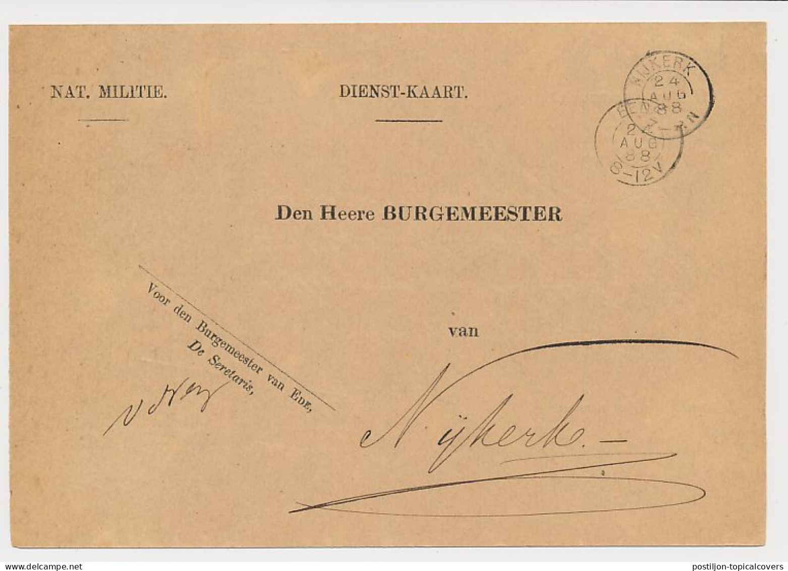 Kleinrondstempel Eede 1888 - Unclassified
