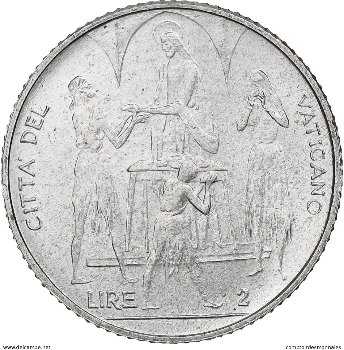 Vatican, Paul VI, 2 Lire, 1968 (Anno VI), Rome, Aluminium, SPL+, KM:101 - Vatican