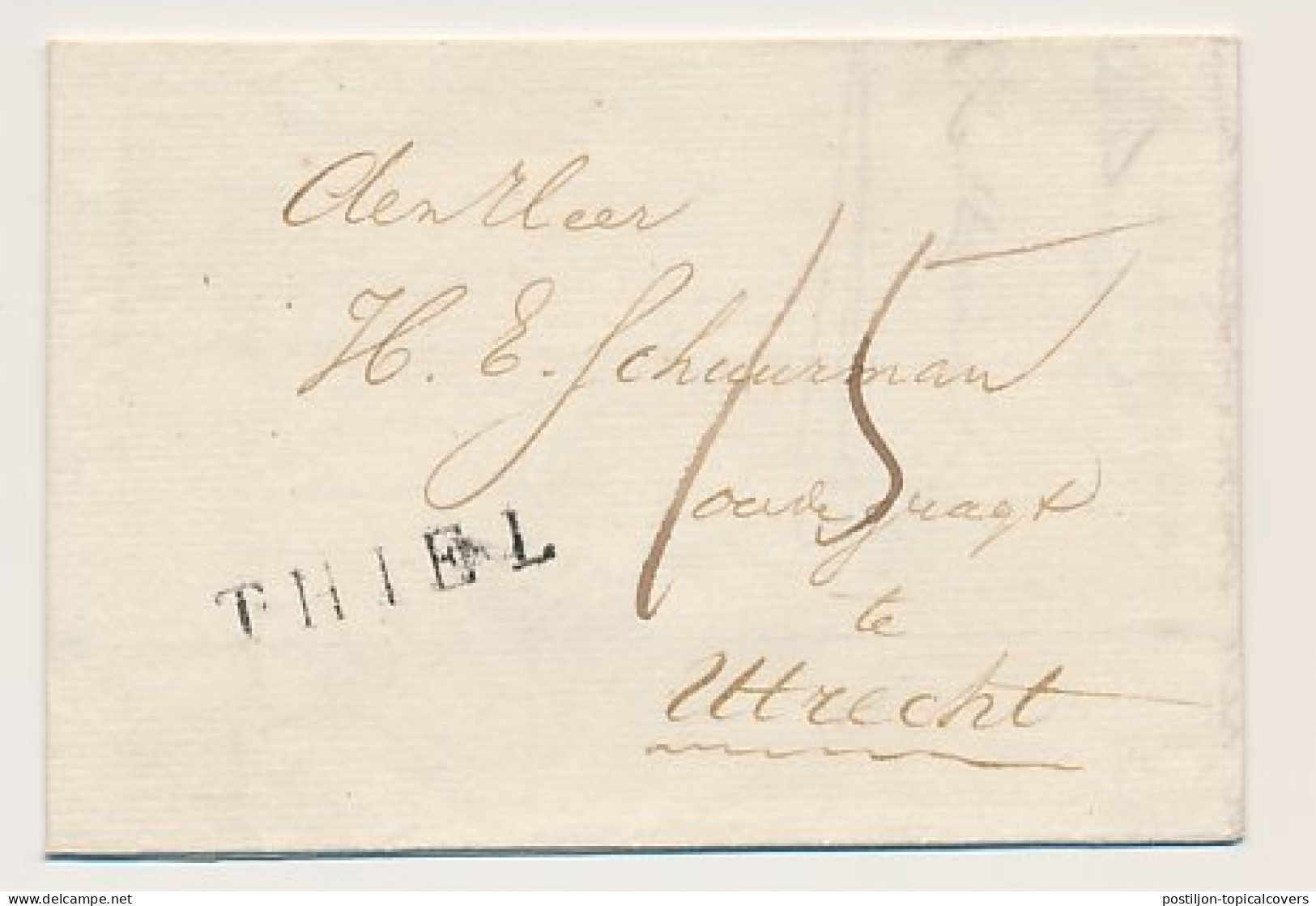 THIEL - Utrecht 1827 - ...-1852 Prephilately