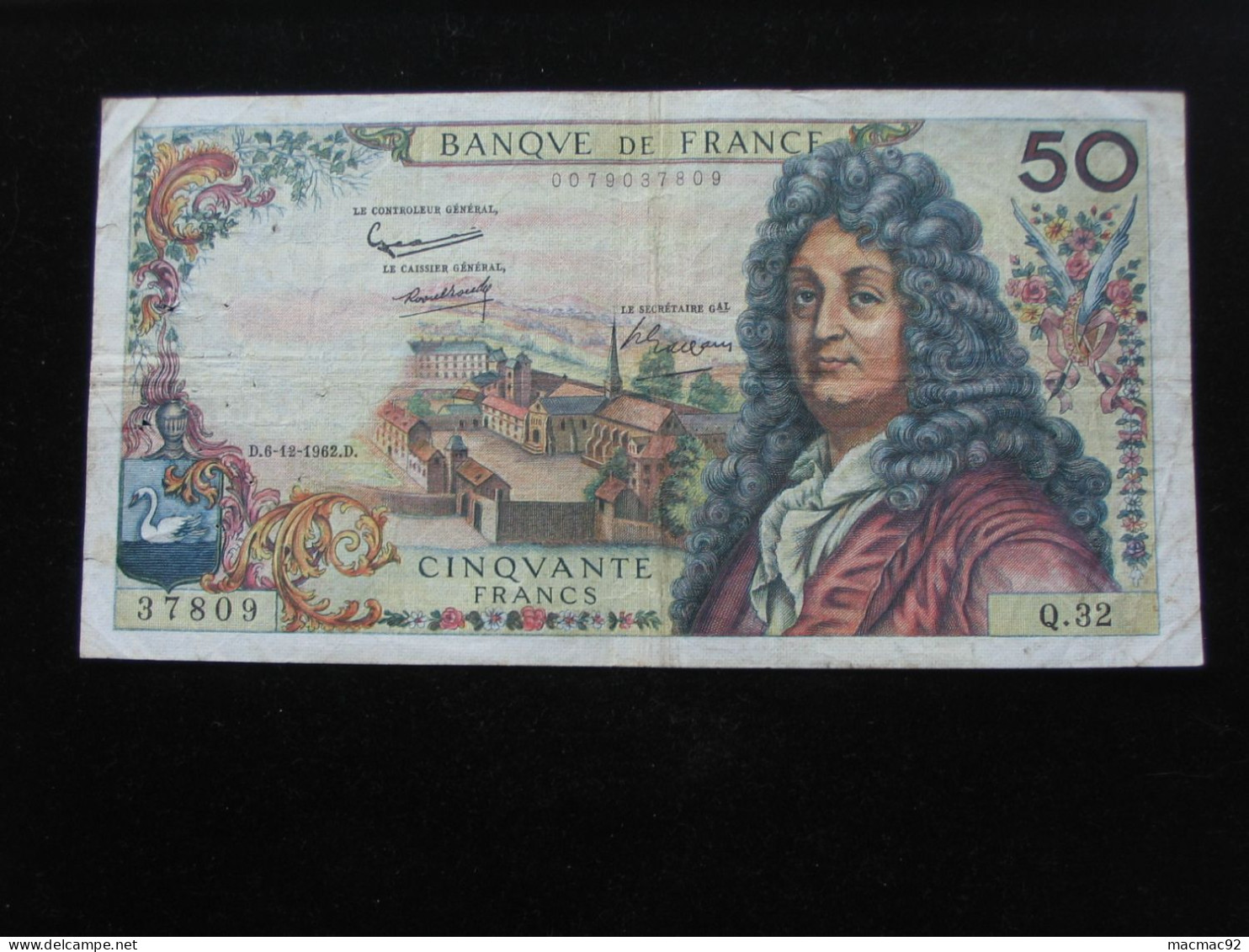 50 Cinquante Francs  RACINE 6-12-1962   **** EN ACHAT IMMEDIAT **** - 50 F 1962-1976 ''Racine''