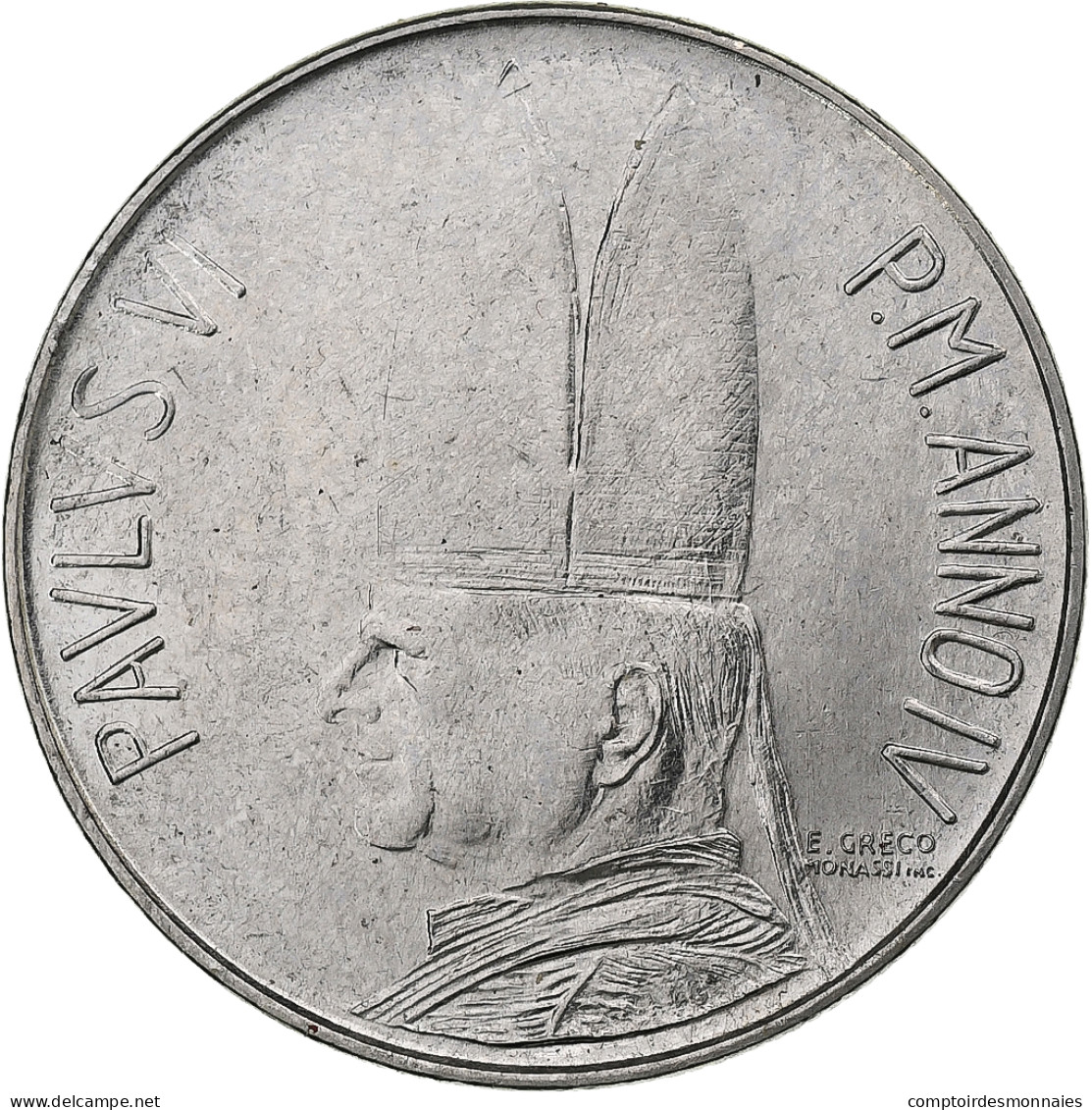 Vatican, Paul VI, 100 Lire, 1966 - Anno IV, Rome, Acier Inoxydable, SPL+, KM:90 - Vatican