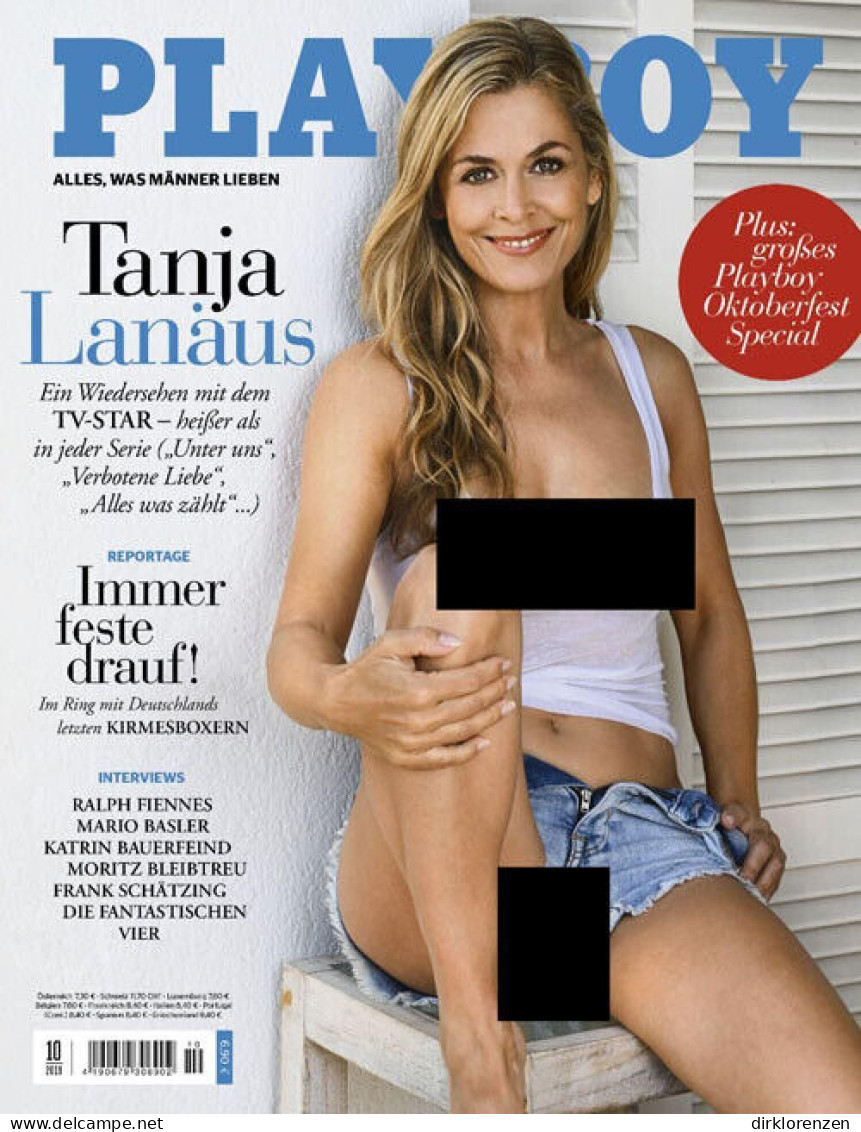 Playboy Magazine Germany 2019-10 Tanja Lanäus  - Non Classés