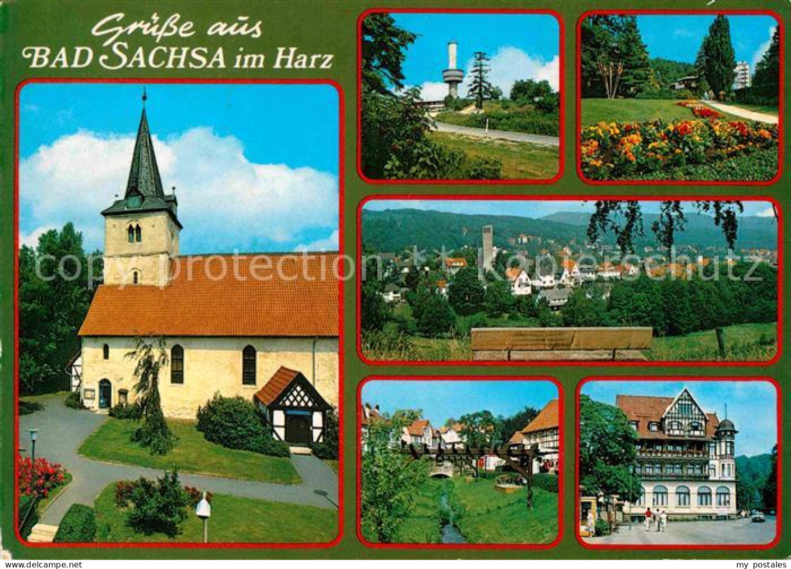 72783449 Bad Sachsa Harz Kirche Turm Park Panorama Kurhotel Bad Sachsa - Bad Sachsa
