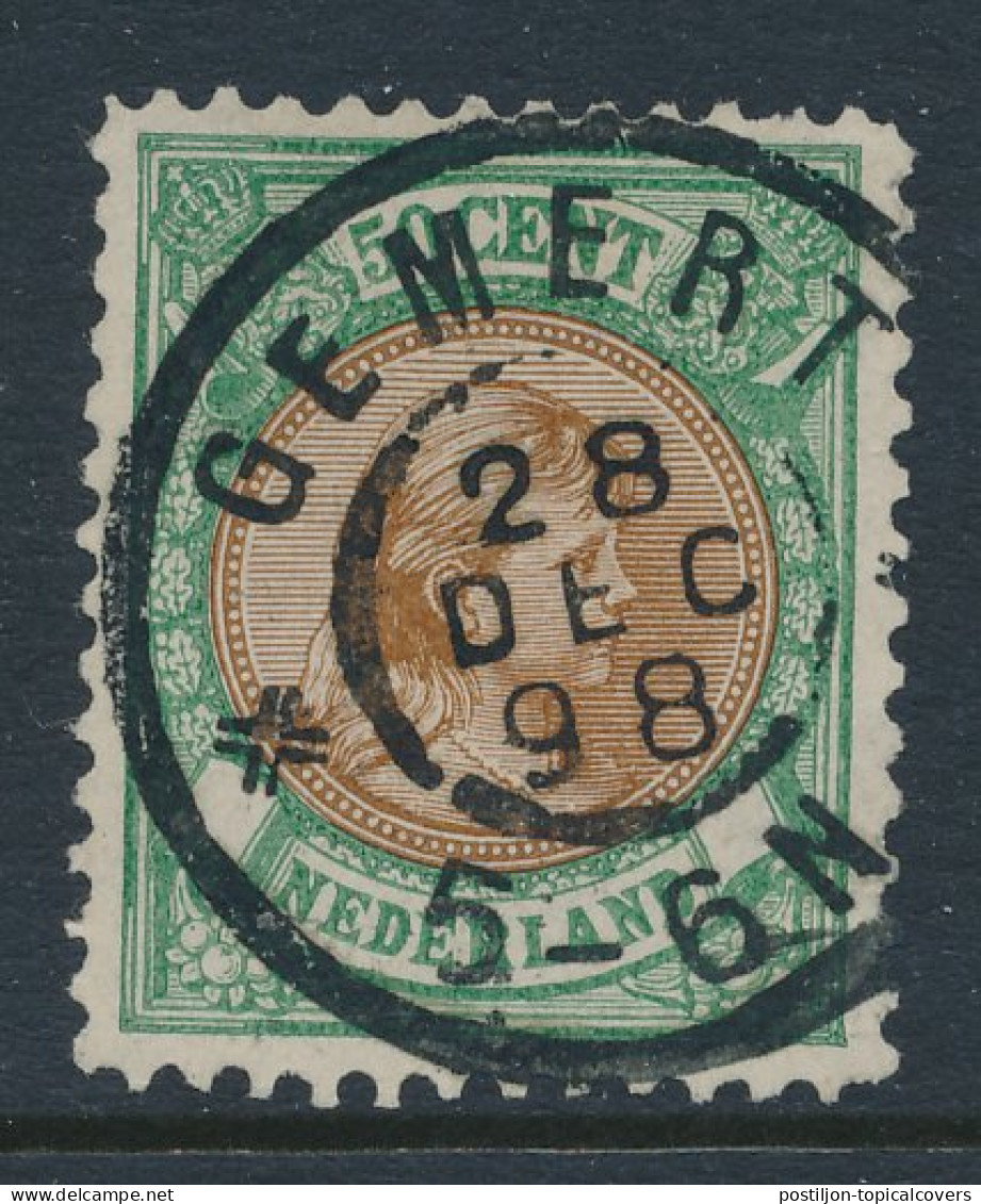 Grootrondstempel Gemert 1898 - Emissie 1896 - Poststempel