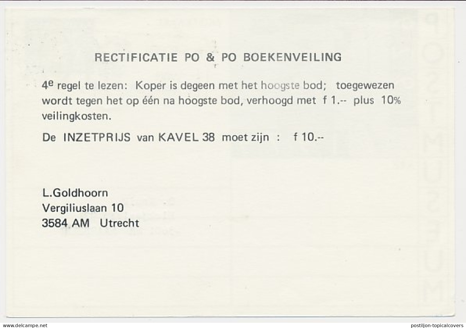 Briefkaart G. 357 Particulier Bedrukt Utrecht 1979 - Postwaardestukken