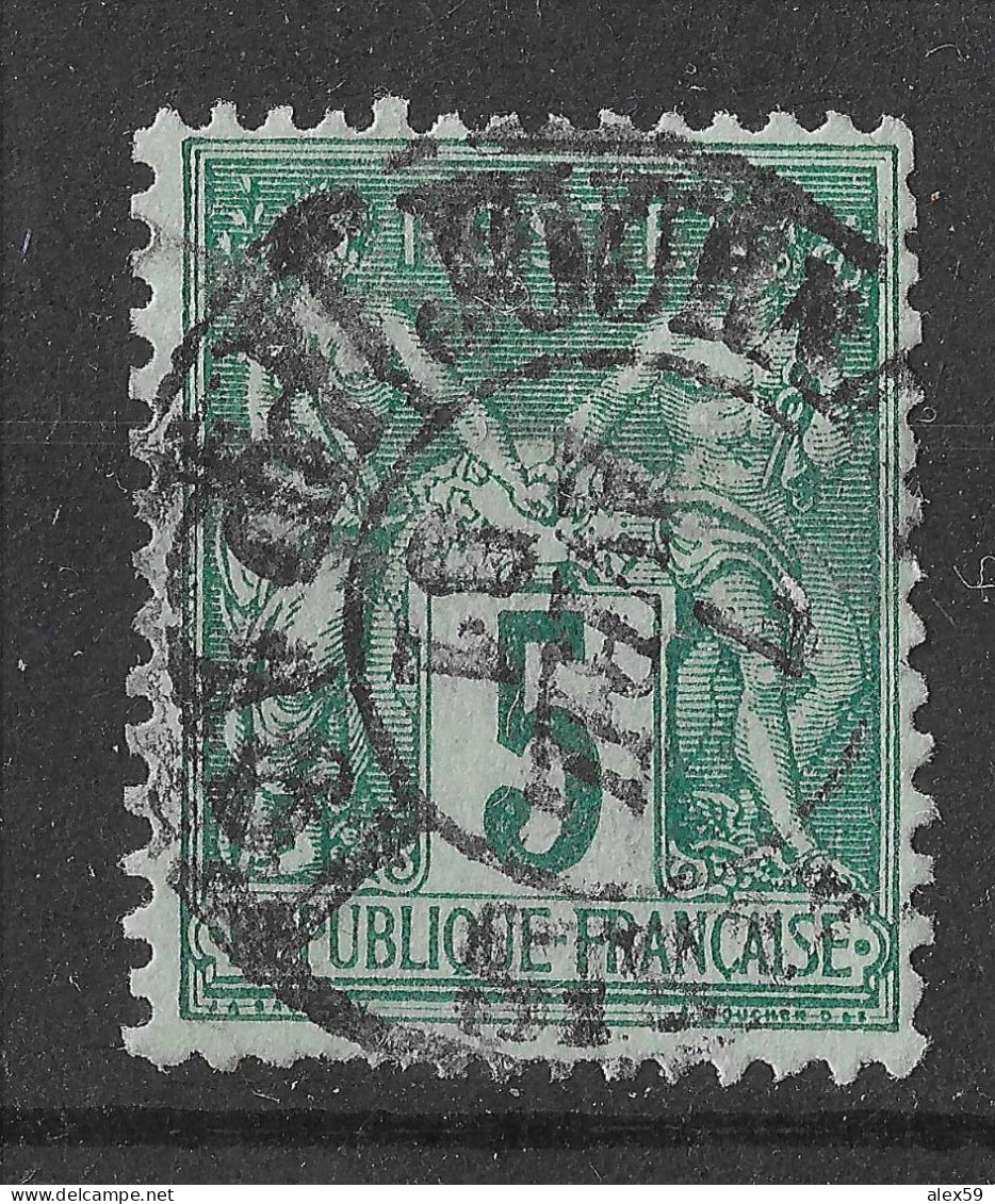 Lot N°33 N°75, Oblitéré Cachet à Date PARIS JOURNAUX PP 18 R.D'AMSTERDAM - 1876-1898 Sage (Tipo II)