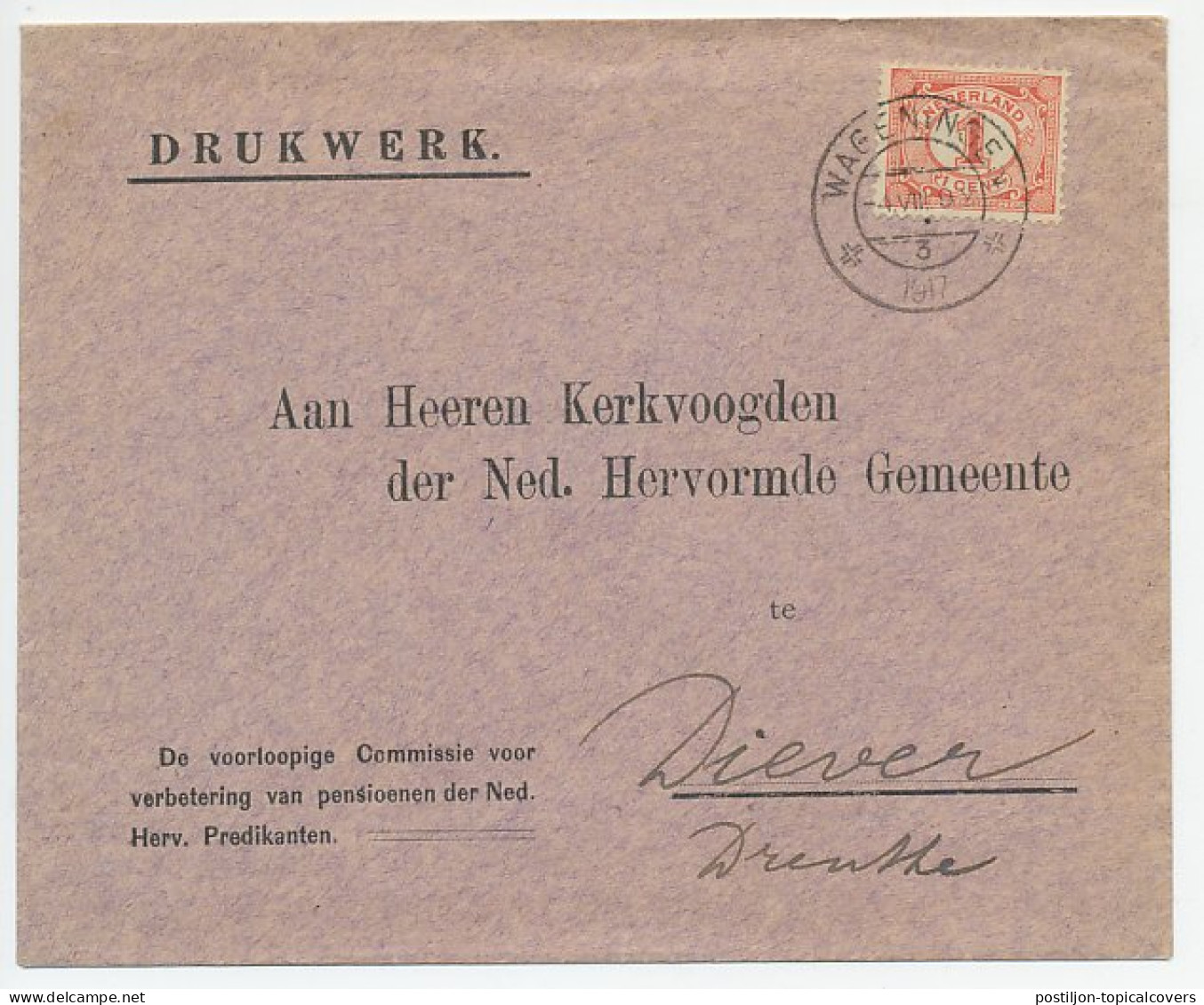 Em. Vurtheim Wageningen - Diever 1917 - Non Classificati