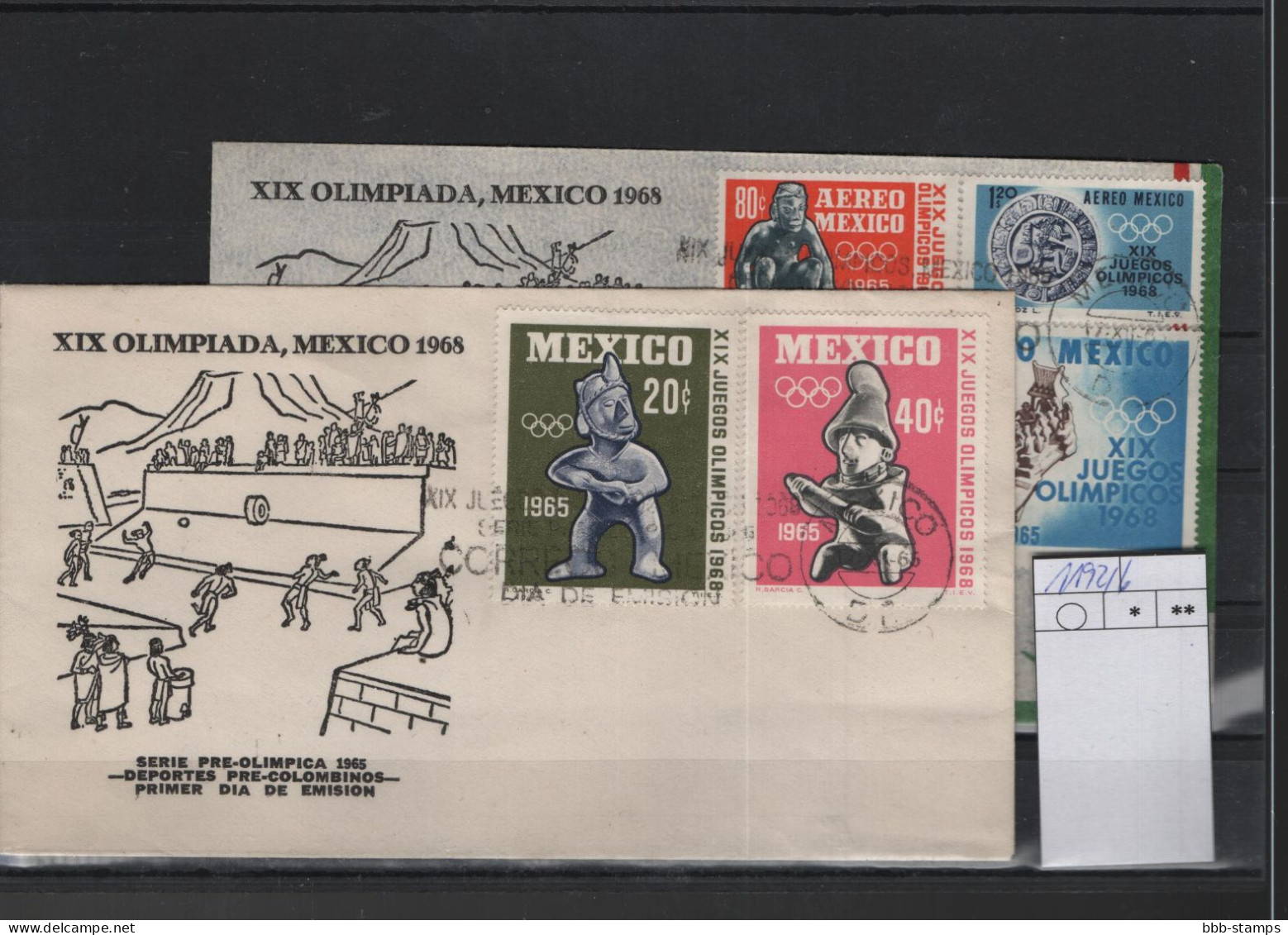 Mexico Michel Cat.No. FDC 1192/1196 + Sheet 3/4 Olympia - Mexiko