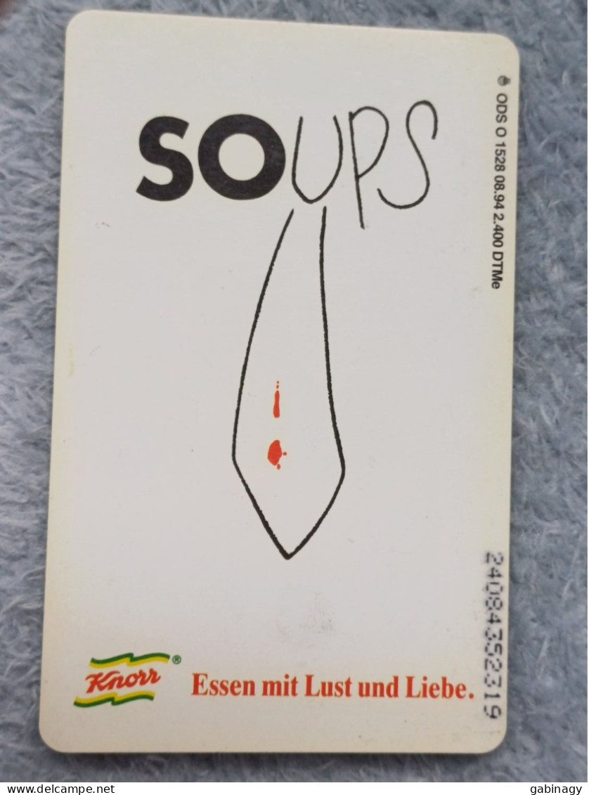 GERMANY-1190 - O 1528 - Knorr 16 – Soups - 2.400ex. - O-Series : Customers Sets