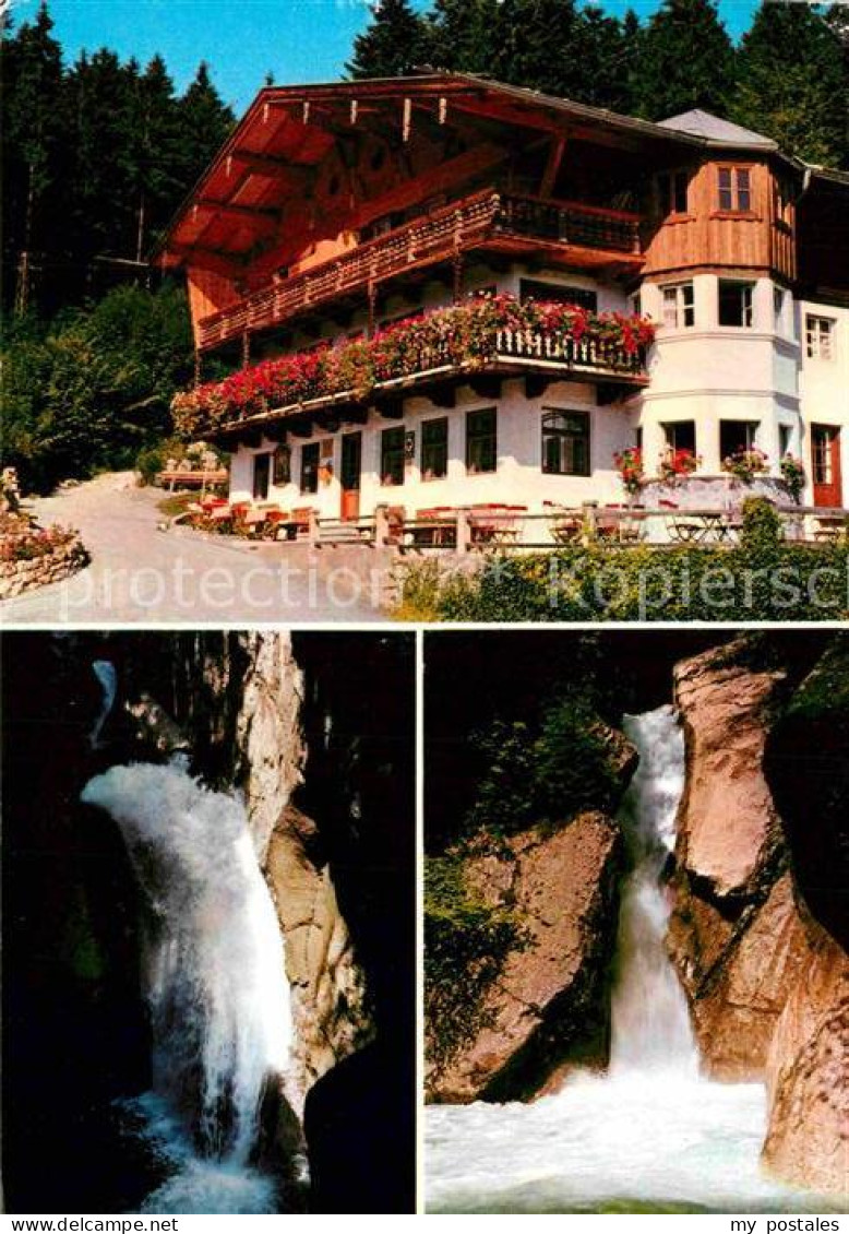 72783409 Bayrischzell Alpengasthof Zum Feurigen Tatzlwurm Mit Wasserfaellen Wend - Autres & Non Classés