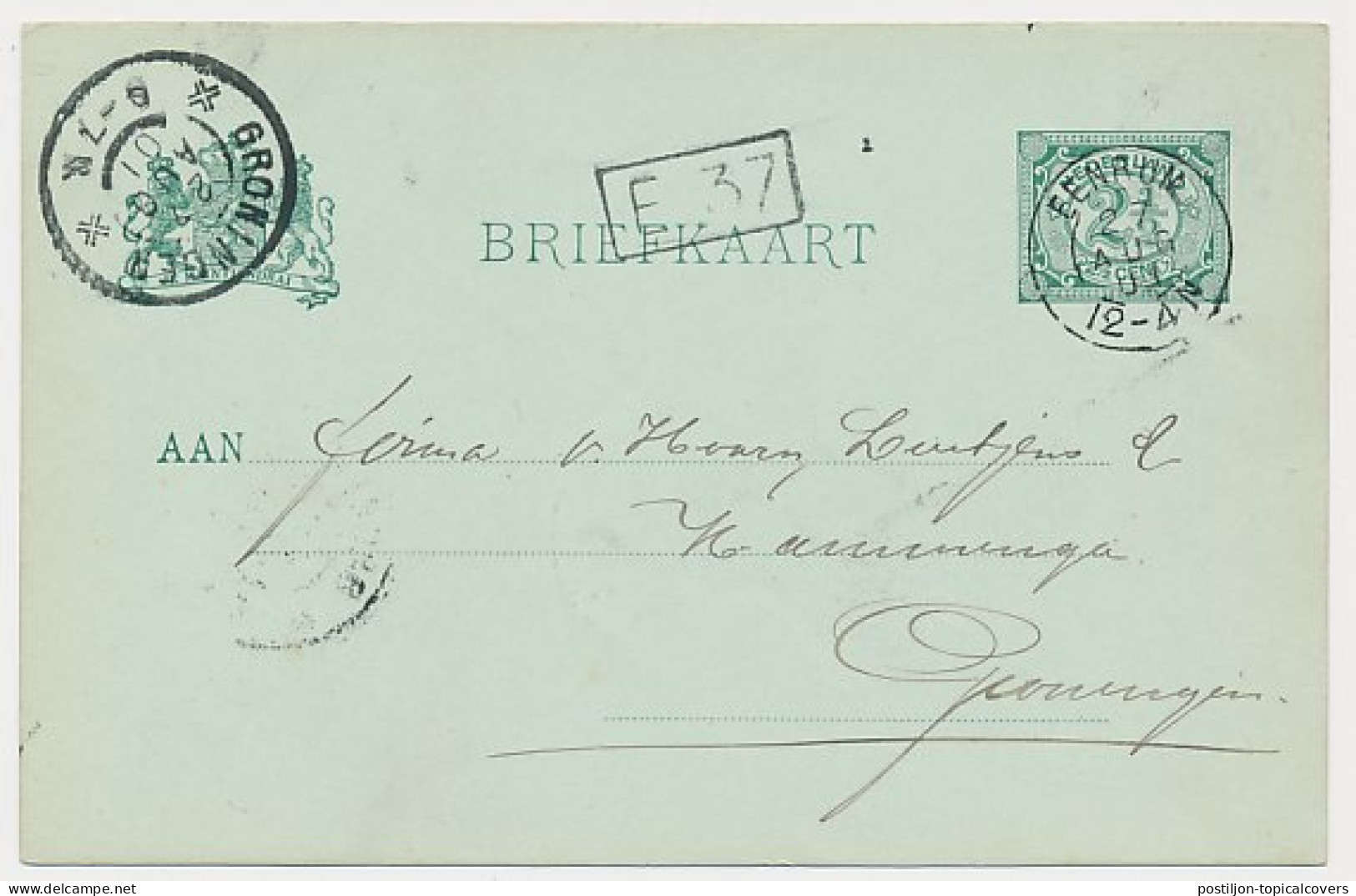 Kleinrondstempel Eenrum 1901 - Unclassified