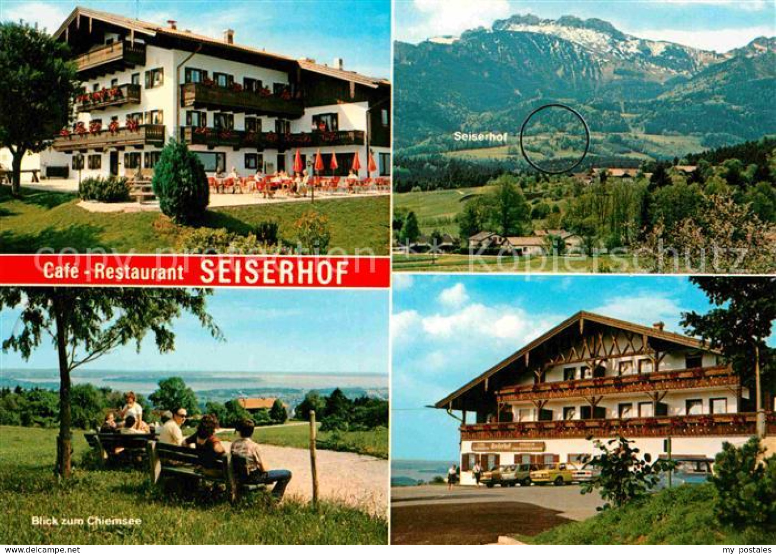 72783399 Bernau Chiemsee Cafe Pension Gaststaette Seiserhof Kampenwand Landschaf - Otros & Sin Clasificación