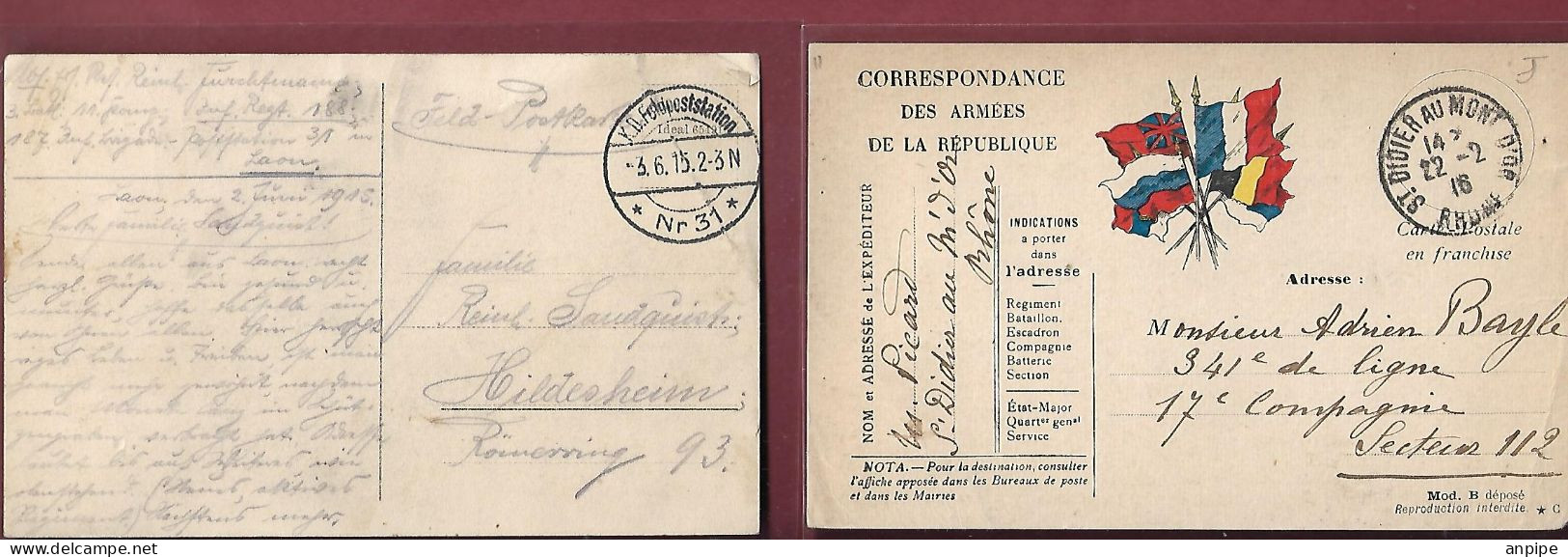 FRANCIA, ALEMANIA. HISTORIA POSTAL - Lettres & Documents