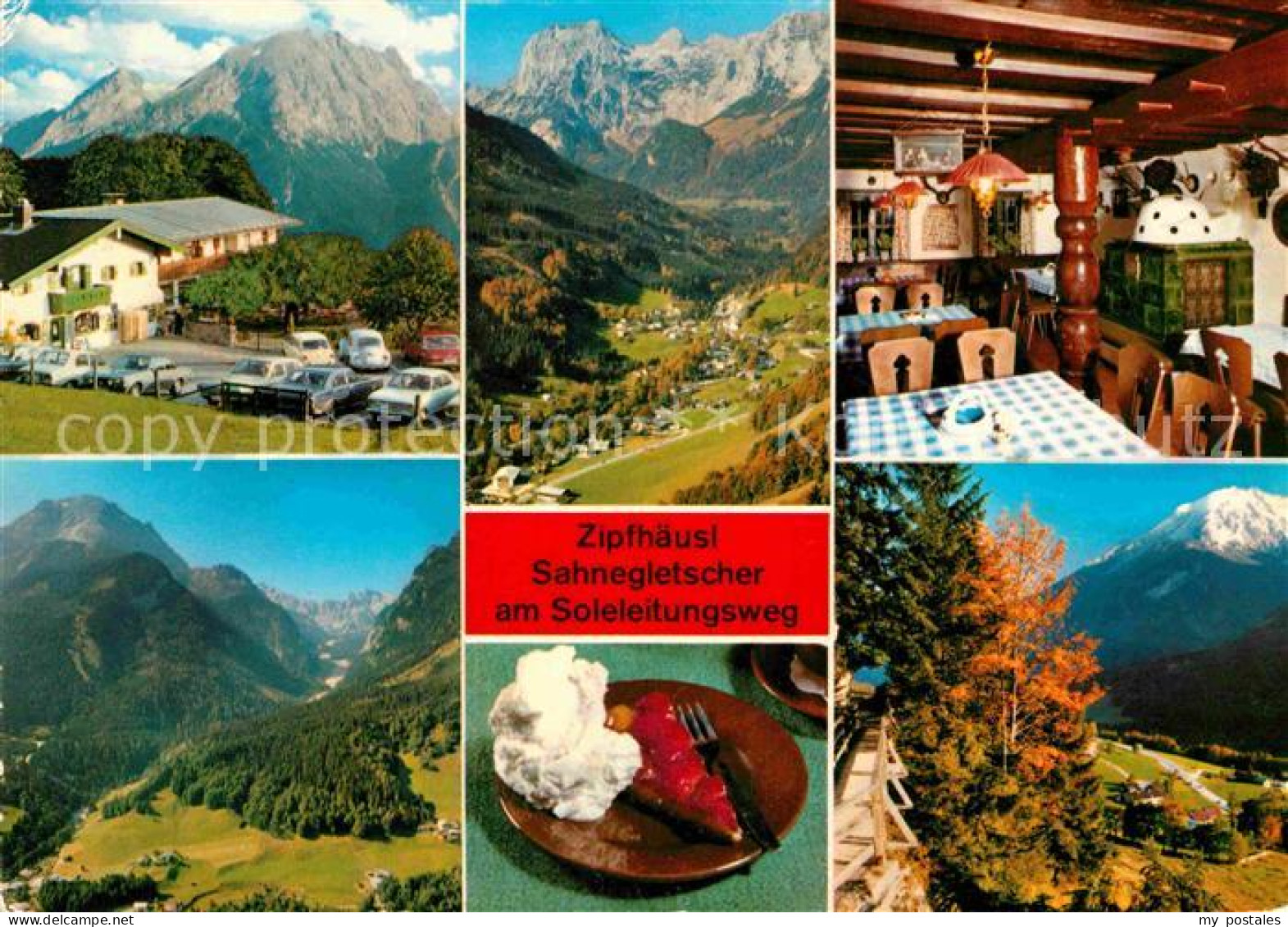 72783394 Ramsau Berchtesgaden Berggasthof Pension Zipfhaeusl Sahnegletscher Pano - Berchtesgaden