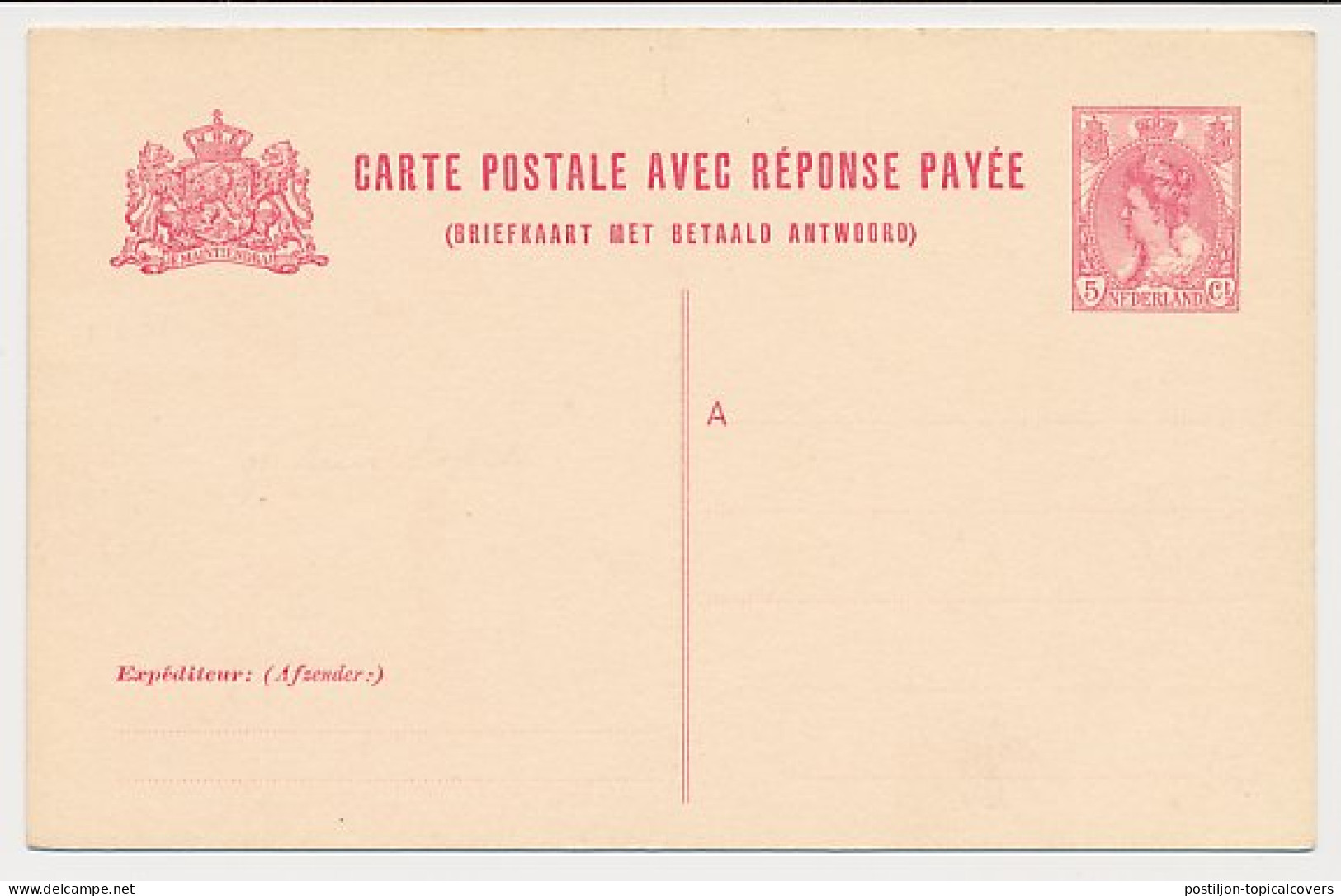 Briefkaart G. 83 I  - Postwaardestukken