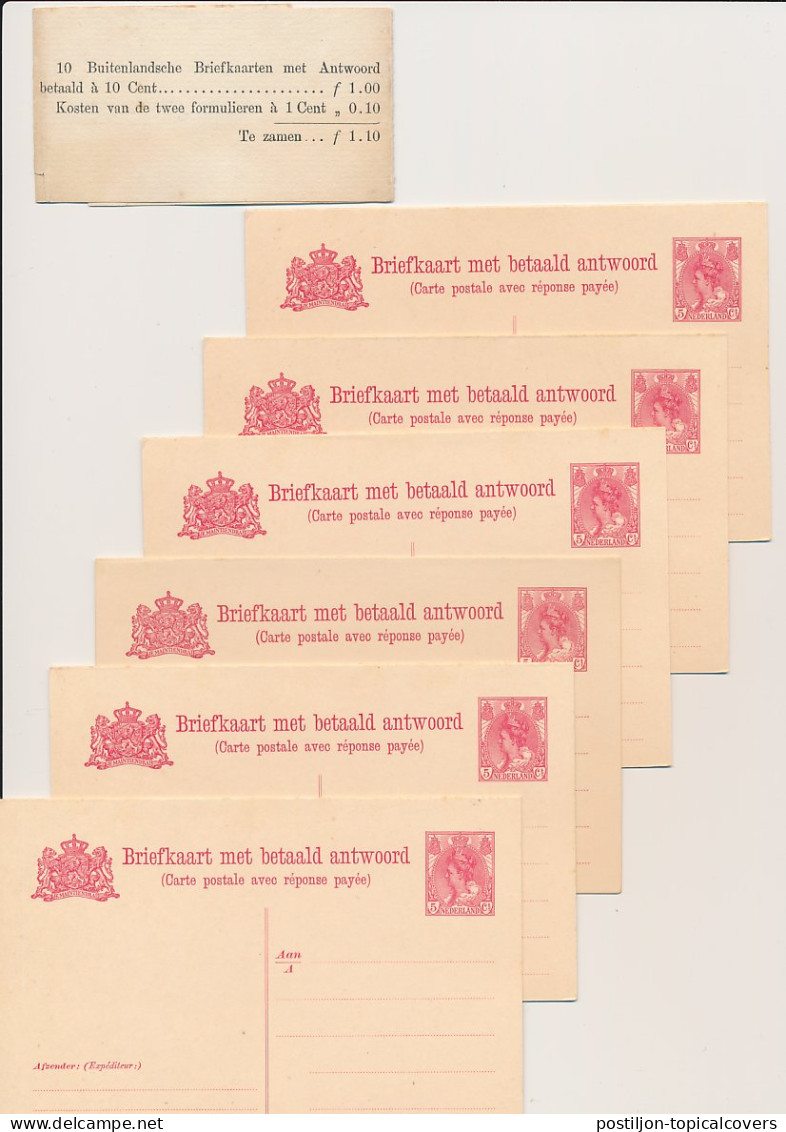 Briefkaart G. 85 I ( 6 Kaarten En Banderol ) ) - Postal Stationery