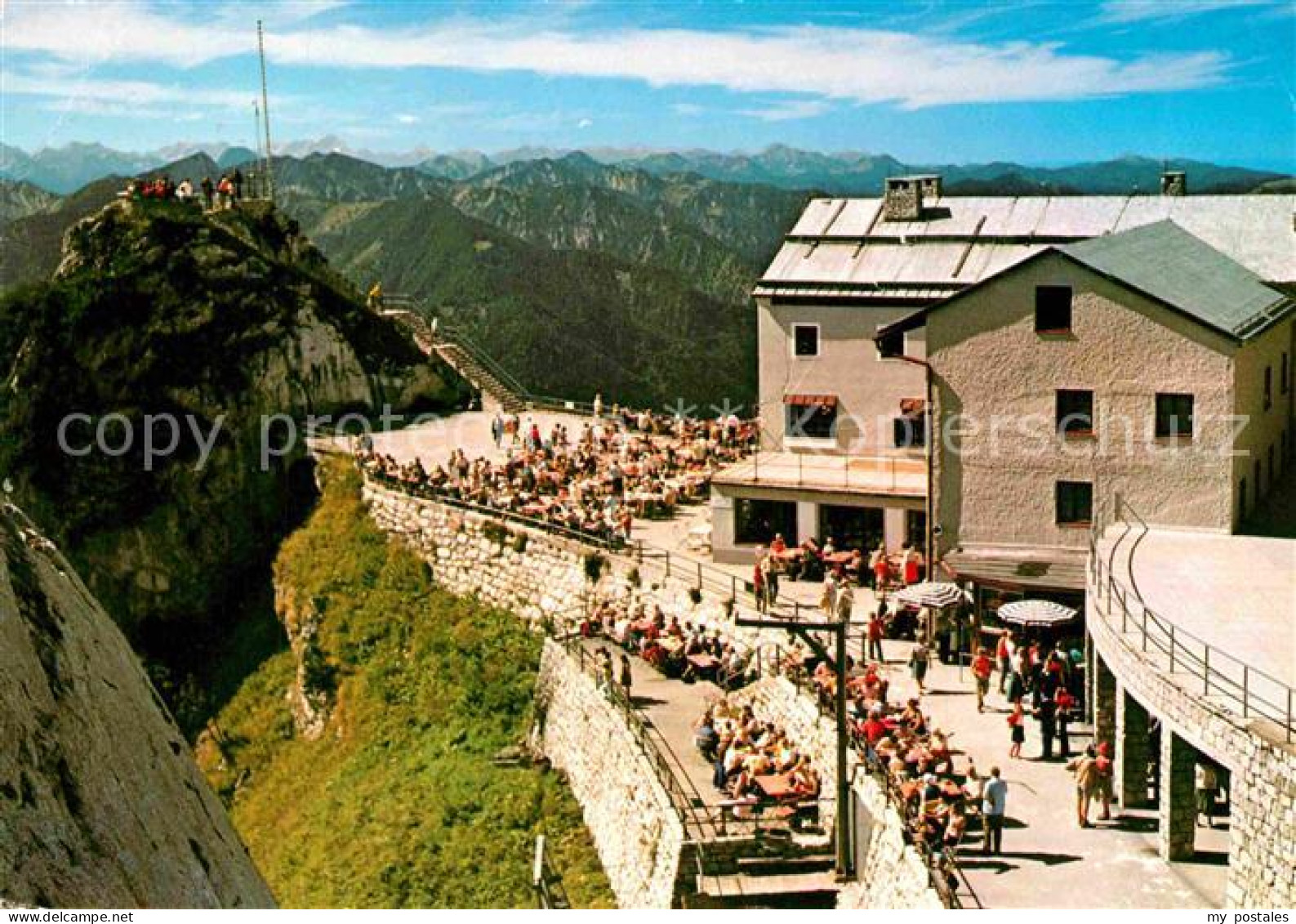 72783381 Wendelstein Berg Berggasthof Aussichtsterrasse Zugspitzmassiv Und Westa - Andere & Zonder Classificatie