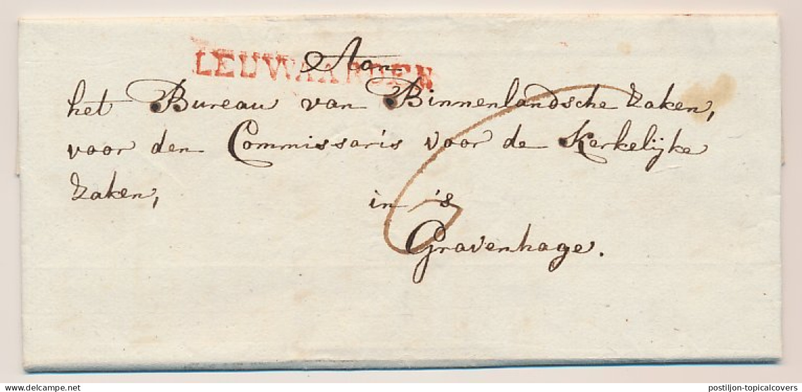 LEUWARDEN - S Gravenhage 1815 - Lakzegel - ...-1852 Prephilately