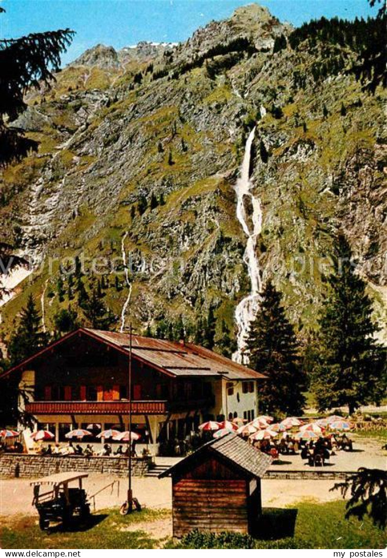 72783380 Oberstdorf Berggasthof Oytalhaus Wasserfall Allgaeuer Alpen Anatswald - Oberstdorf