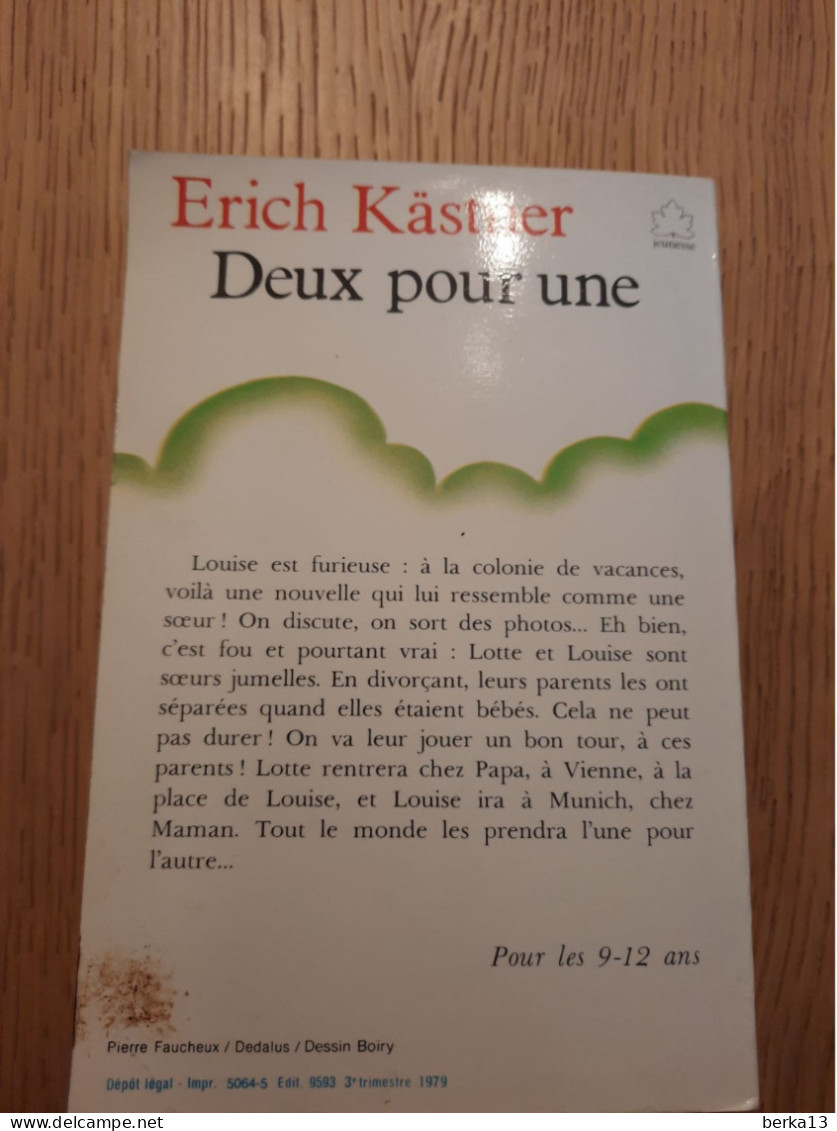 Deux Pour Une KÄSTNER 1979 - Otros & Sin Clasificación