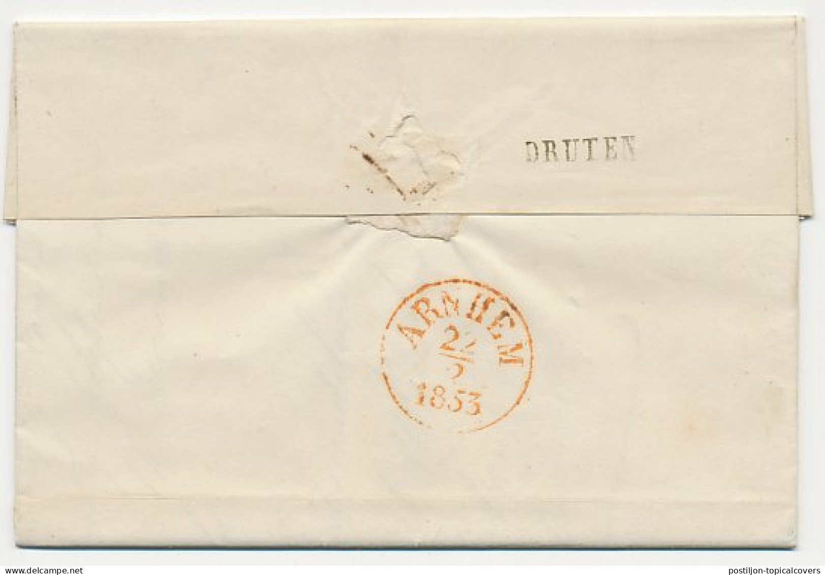 Naamstempel Druten 1853 - Brieven En Documenten