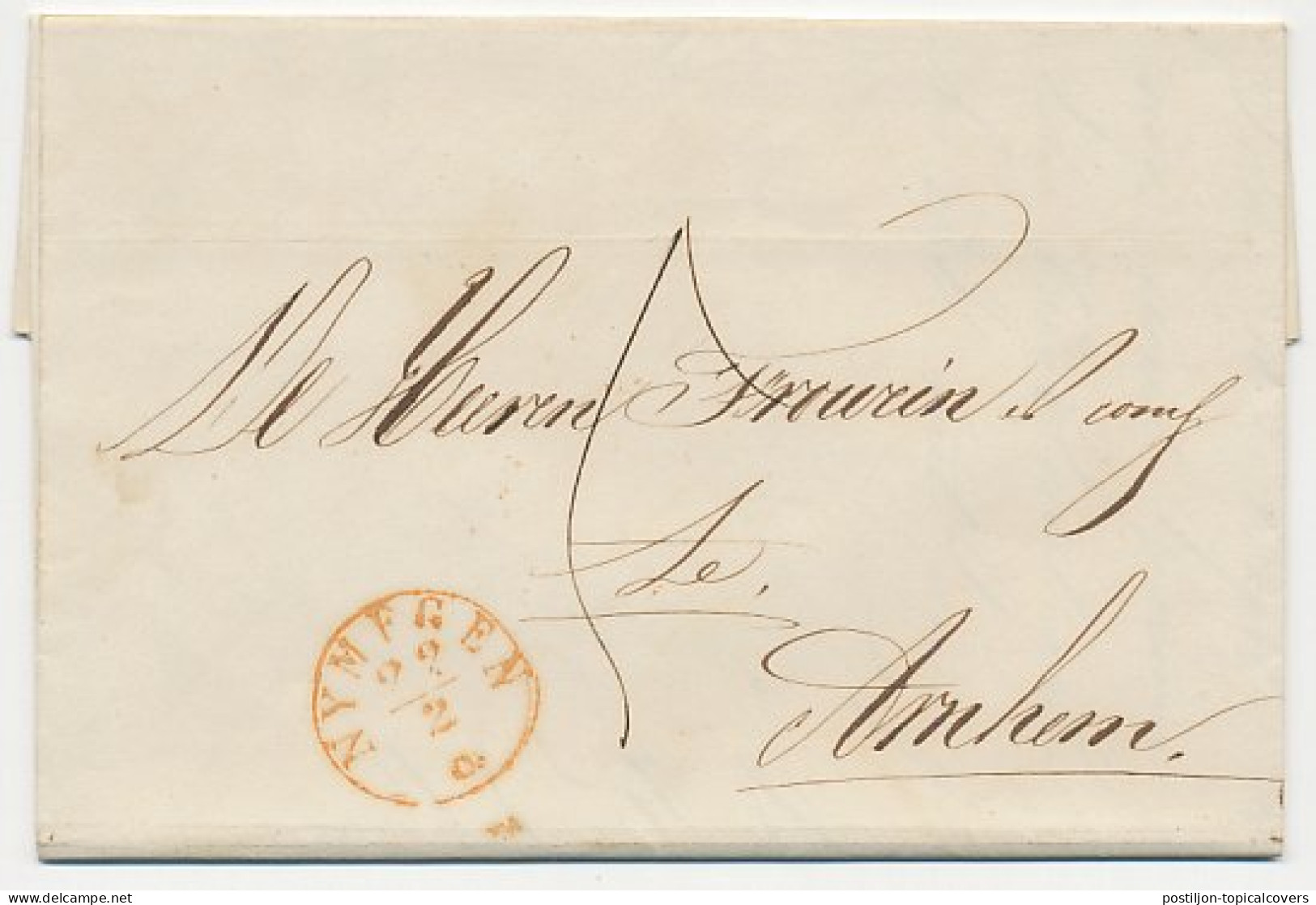 Naamstempel Druten 1853 - Lettres & Documents