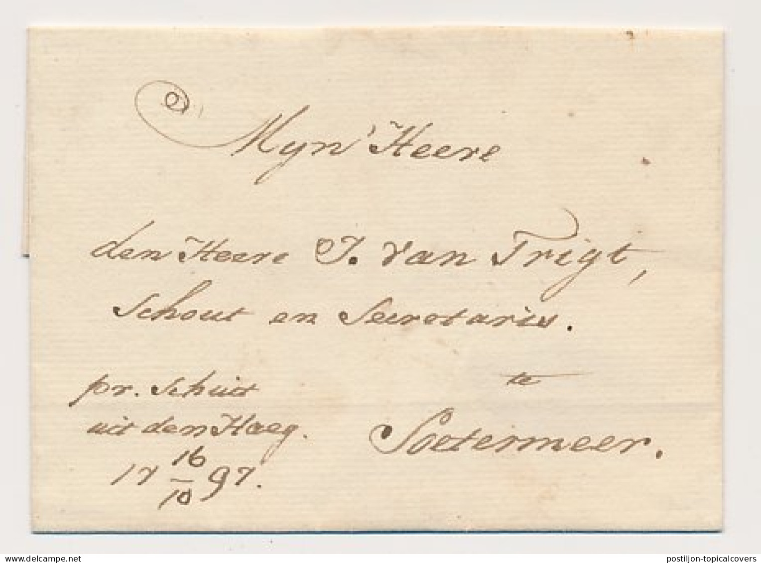 Den Haag - Zoetermeer 1797 - Schuitbrief - ...-1852 Voorlopers