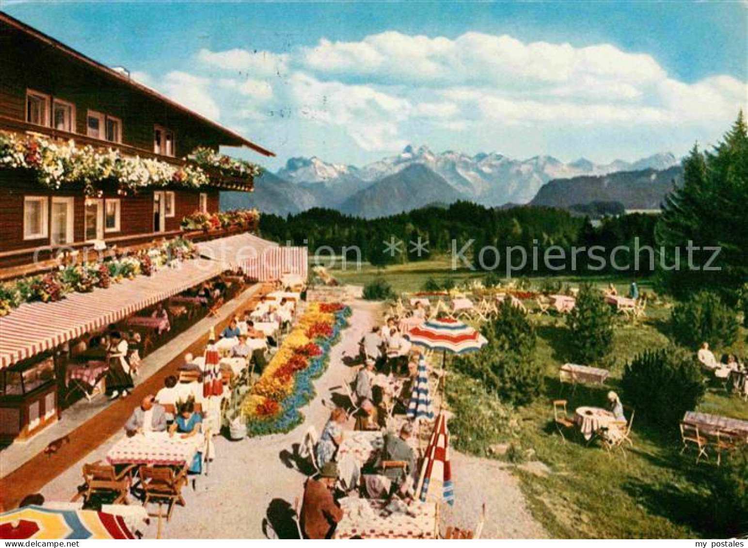 72783367 Sonthofen Oberallgaeu Sonnenalp Hotel Restaurant Terrasse Fernsicht All - Sonthofen