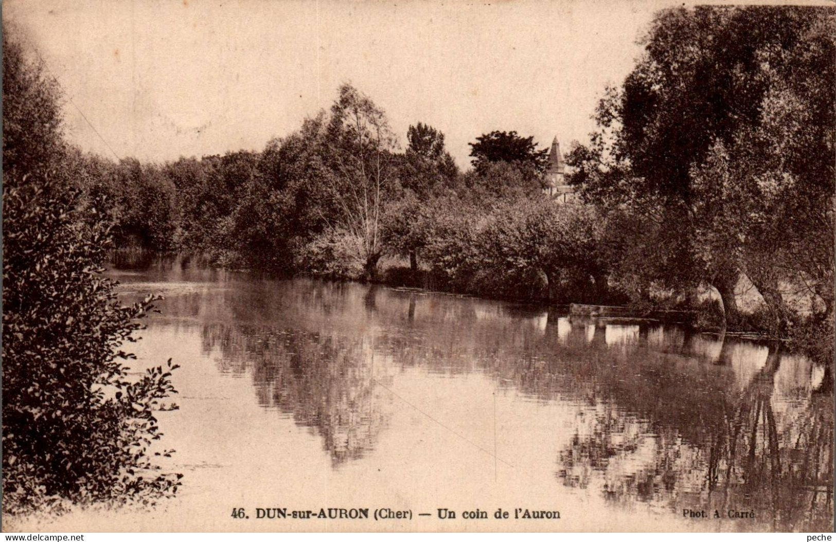 N°2529 W -cpa Dun Sur Auron -un Coin De L'Auron- - Dun-sur-Auron