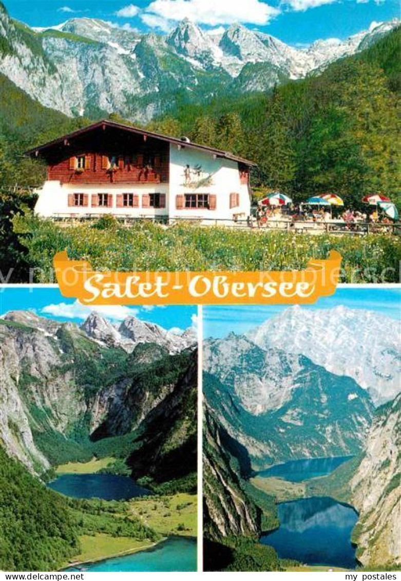 72783363 Saletalpe Obersee Mit Teufelshoernern Watzmann Berchtesgadener Alpen Fl - Berchtesgaden