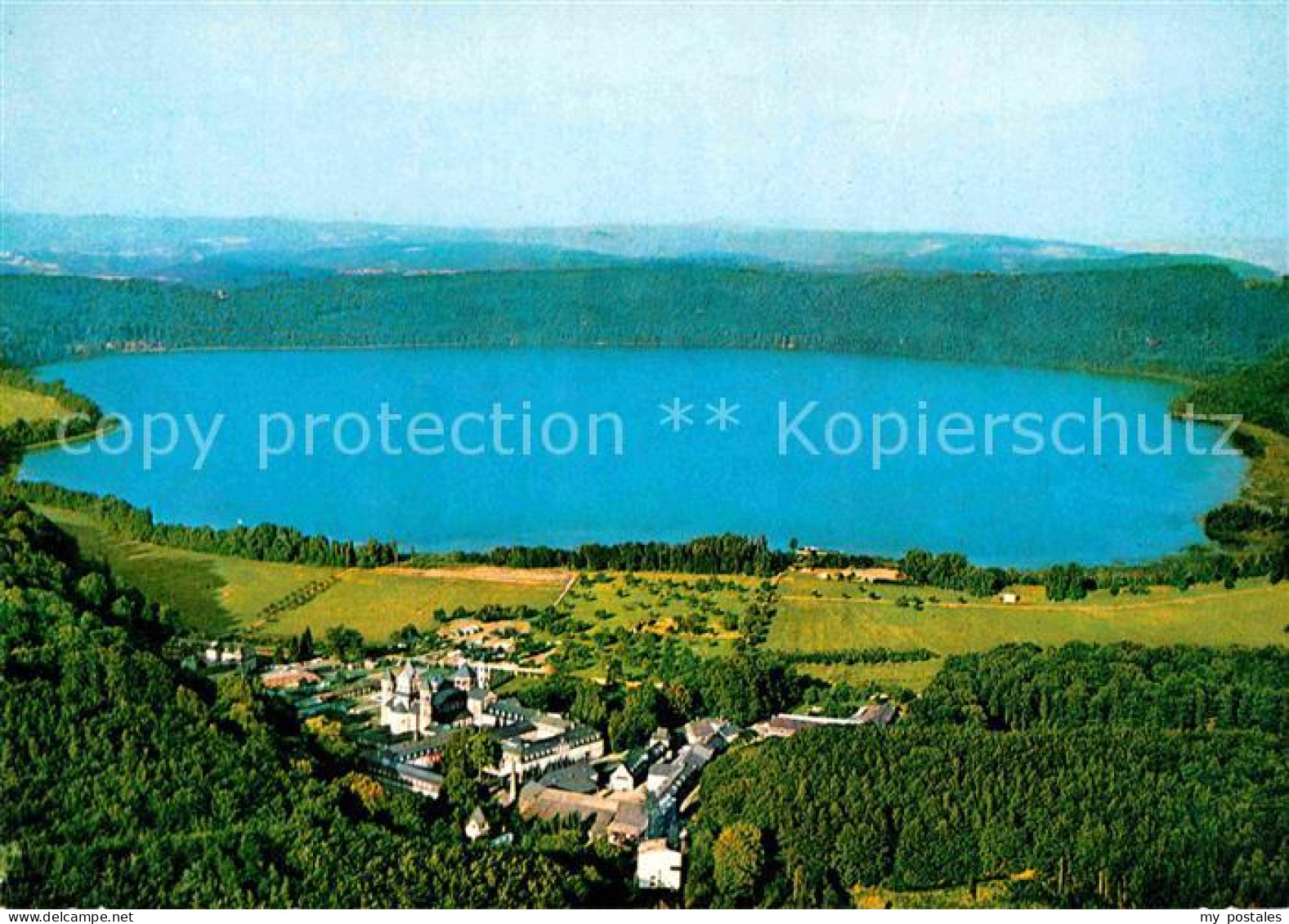 72783347 Maria Laach Glees Abtei Kloster Laacher See Fliegeraufnahme Maria Laach - Sonstige & Ohne Zuordnung