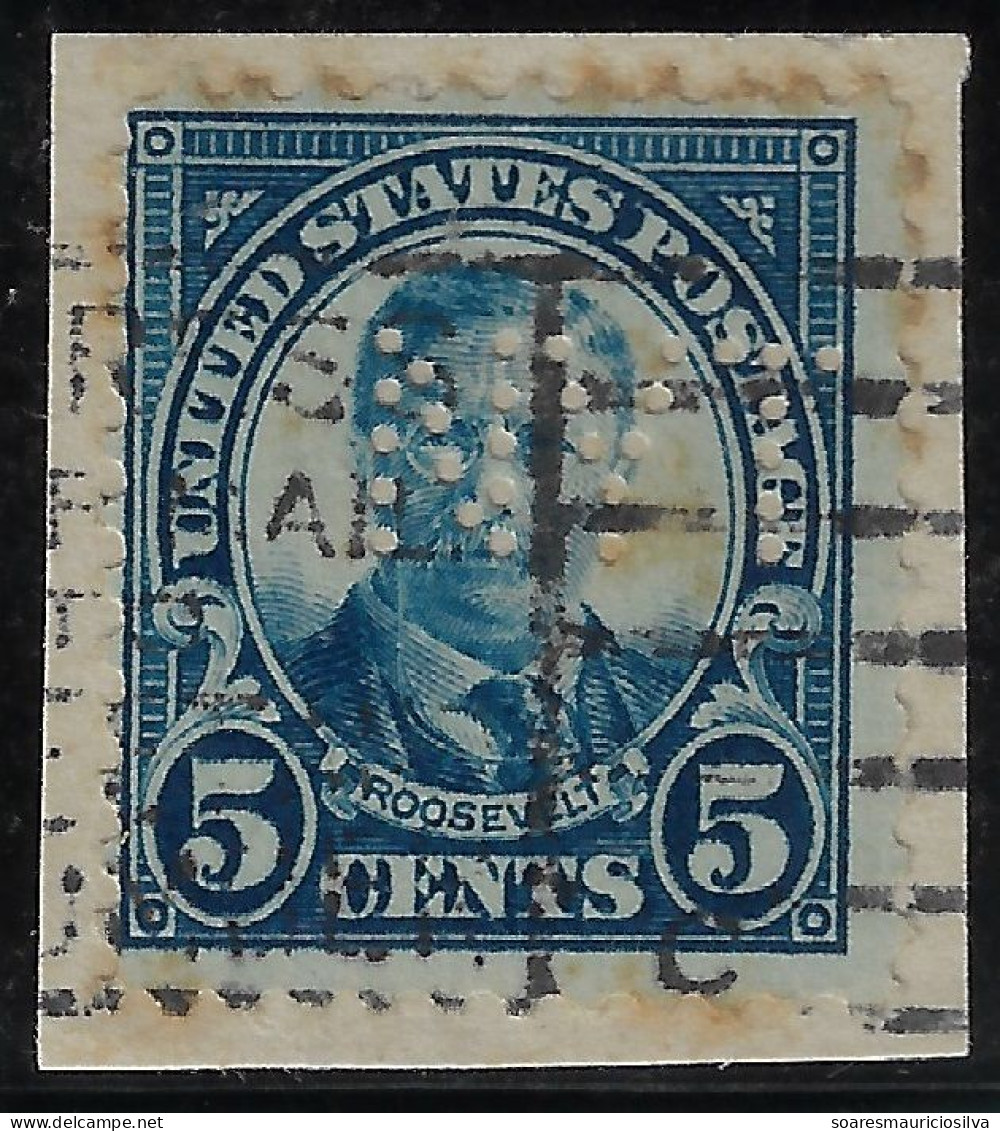 USA United States 1926/1958 Stamp With Perfin NYT By New York Telephone Company Lochung Perfore - Zähnungen (Perfins)