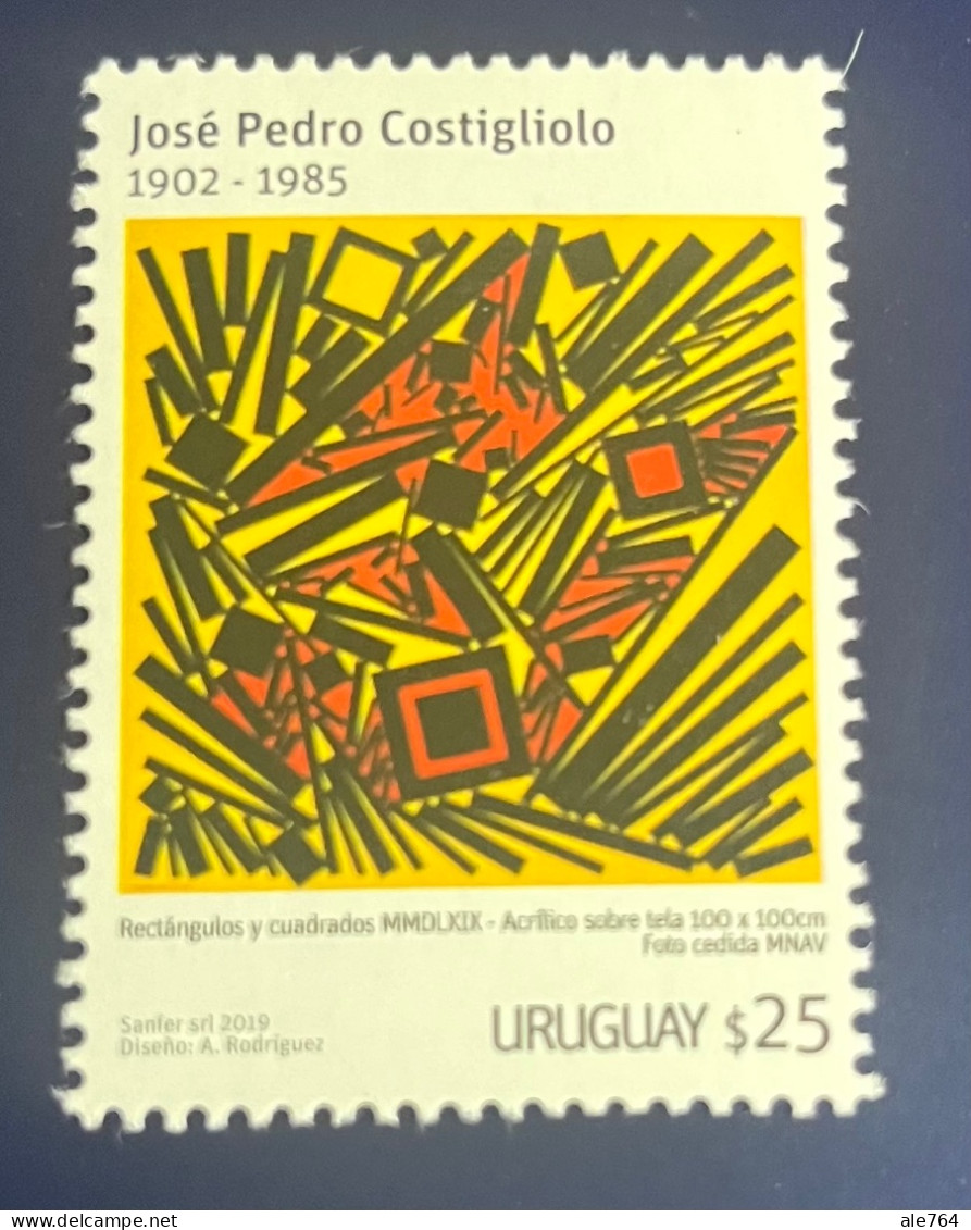 Uruguay 2019, Art Painting Costigliolo, MNH. - Uruguay