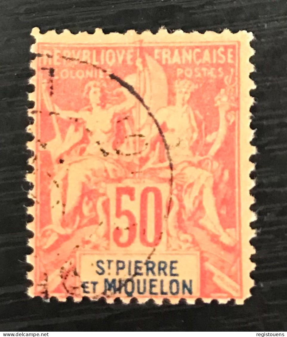 Timbre Oblitéré Saint Pierre Et Miquelon 1892 YT N° 69 - Used Stamps