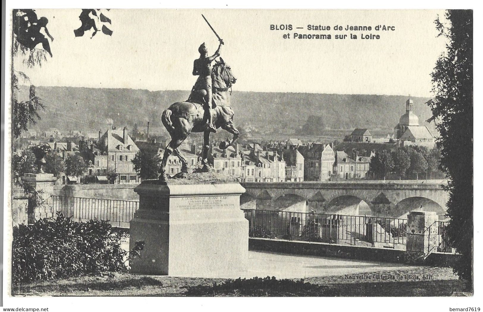 41  Blois - Statue De Jeanne D'arc Et Panorama Sur La Loire - Blois