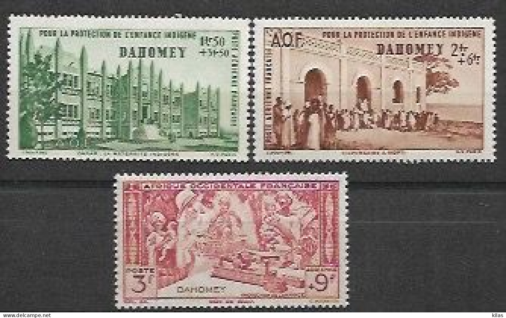 DAHOMEY 1942 Protection De L'Enfance Indigène & Quinzaine Impériale (PEIQI) MNH - 1942 Protection De L'Enfance Indigène & Quinzaine Impériale (PEIQI)