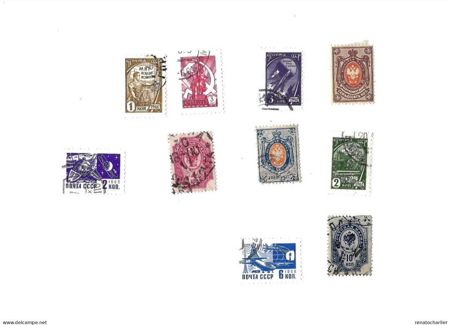 Collection De 90 Timbres  Oblitérés. - Colecciones