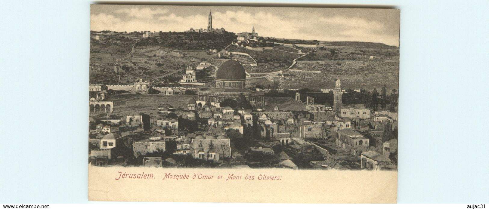 Israel - Jérusalem - Mosquée D'Omar Et Mont Des Oliviers - état - Israël